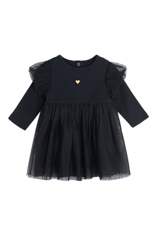 Robe trompe-l’œil - Noir