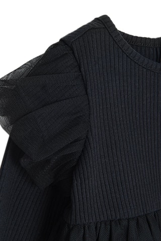 Robe trompe-l’œil - Noir