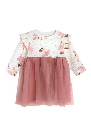 Robe trompe-l’œil - Ecru