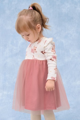 Robe trompe-l’œil - Ecru