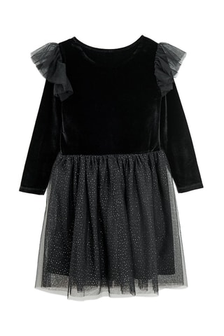 Robe bi-matière - Noir