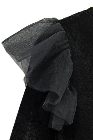 Robe bi-matière - Noir