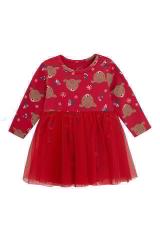 Robe trompe-l’œil - Rouge