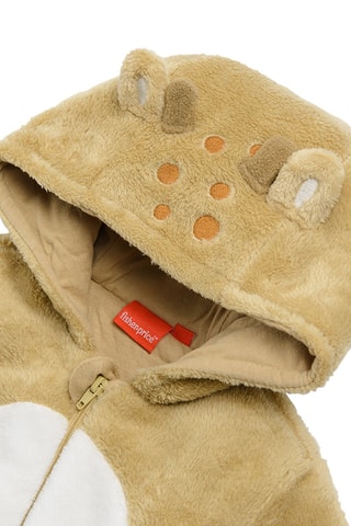 Grenouillère à capuche Fisher price - Marron clair