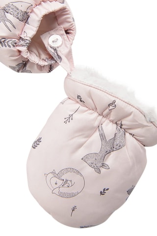 Combipilote à capuche à oreilles Rose et anthracite