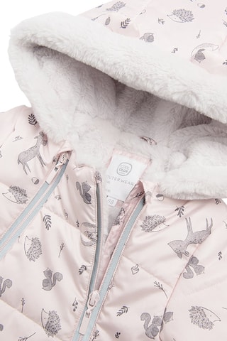 Combipilote à capuche à oreilles Rose et anthracite