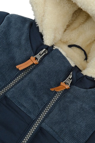 Combipilote à capuche - Bleu marine