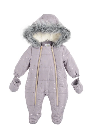 Combipilote à capuche Mauve