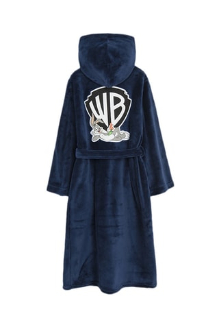 Peignoir à capuche Bugs Bunny Looney Tunes - Bleu marine
