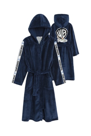 Peignoir à capuche Bugs Bunny Looney Tunes - Bleu marine