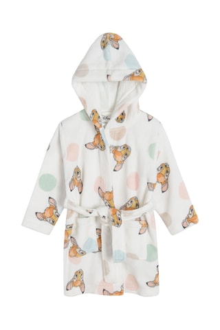 Peignoir à capuche Bambi Disney - Ecru