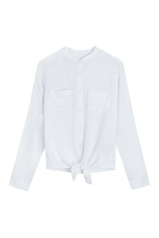 Chemisier noué Blanc