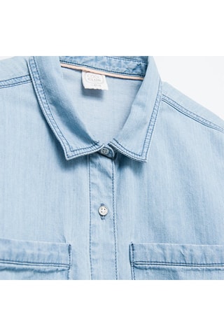 Chemisier en jean Ciel