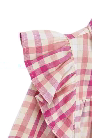 Chemisier - Ecru et rose