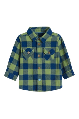 Chemise - Vert clair et bleu roi