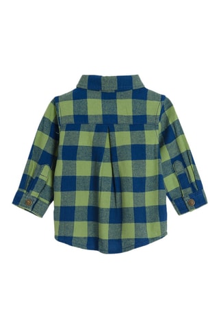 Chemise - Vert clair et bleu roi