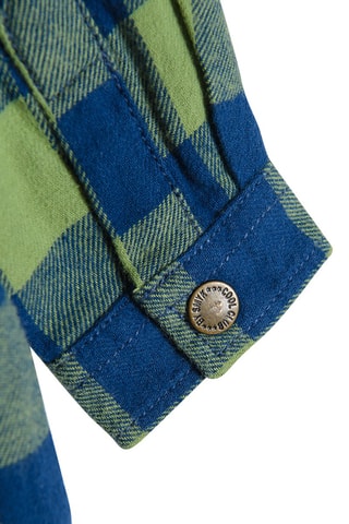 Chemise - Vert clair et bleu roi