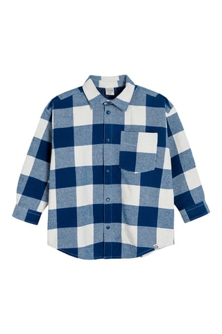 Surchemise - Bleu marine et blanc