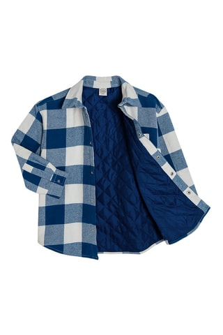 Surchemise - Bleu marine et blanc