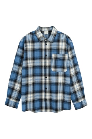 Chemise - Bleu cobalt et blanc