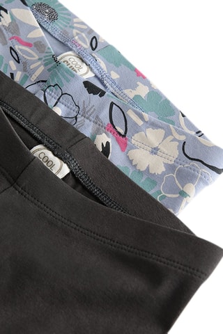 2 leggings - Anthracite et indigo