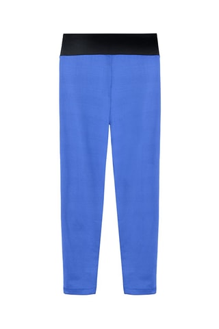 2 leggings - Noir et bleu colbalt