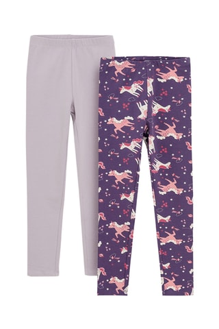 2 leggings - Multicolore