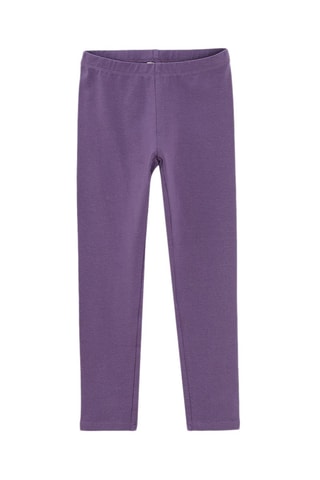 2 leggings - Violet et écru