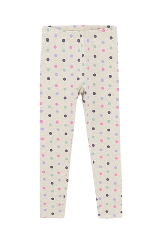 2 leggings - Violet et écru