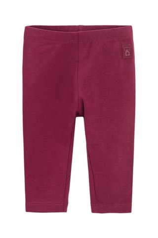 2 leggings - Rose et bordeaux
