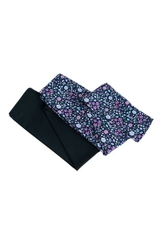 2 leggings - Noir et bleu marine