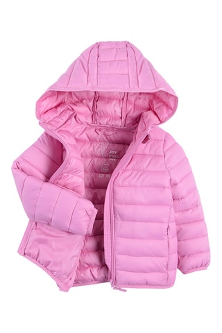 Doudoune à capuche - Rose