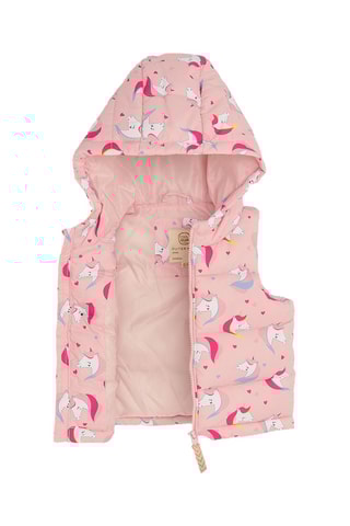 Doudoune sans manches - Rose