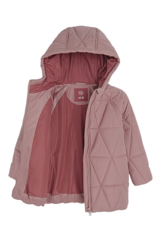 Doudoune à capuche - Vieux rose