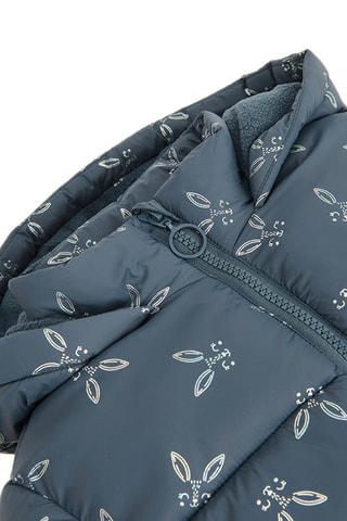 Doudoune à capuche - Bleu pétrole