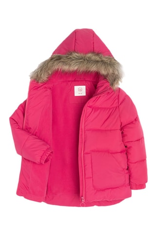 Doudoune à capuche - Fuchsia