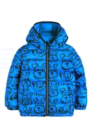 Doudoune à capuche - Bleu cobalt