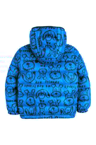 Doudoune à capuche - Bleu cobalt