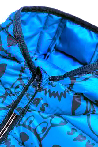 Doudoune à capuche - Bleu cobalt