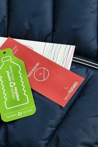 Doudoune à capuche - Bleu marine et kaki