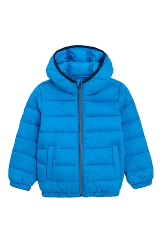 Doudoune à capuche - Turquoise