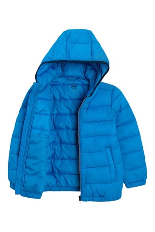 Doudoune à capuche - Turquoise