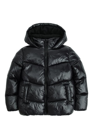 Doudoune à capuche - Noir