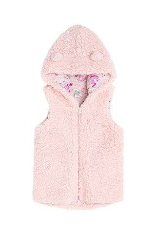 Doudoune sans manches - Rose poudré