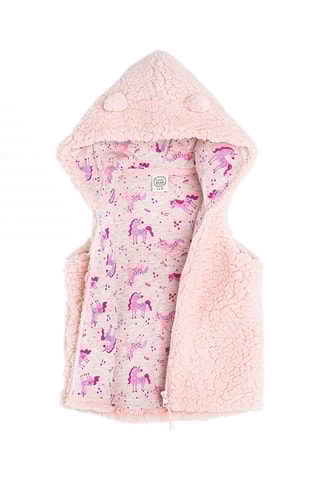 Doudoune sans manches - Rose poudré