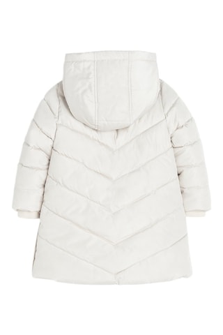 Doudoune à capuche - Ecru