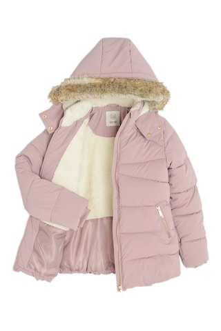 Doudoune à capuche - Rose