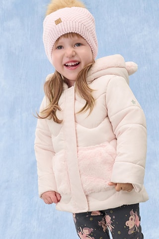 Doudoune à capuche - Nude