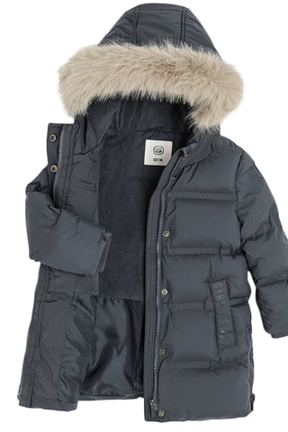 Doudoune à capuche - Gris