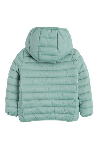 Doudoune à capuche - Turquoise